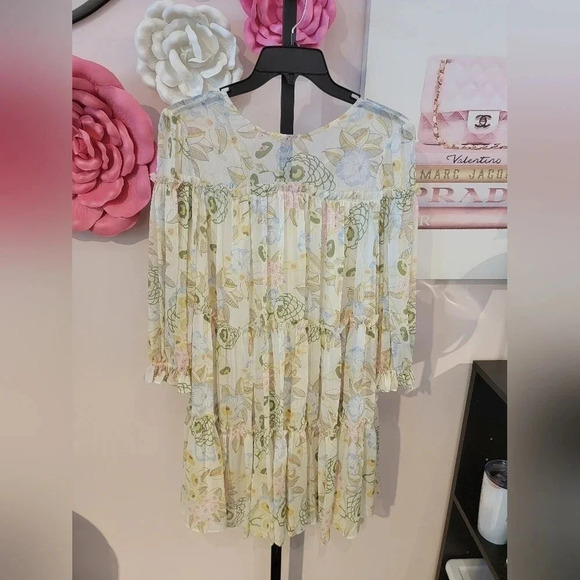 Ted Baker Bellona Tiered Trapeze Mini Dress - Picture 1 of 4